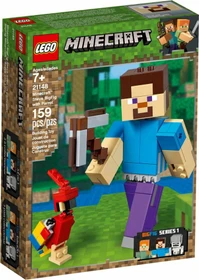 LEGO Minecraft - BigFig Steve mit Papagei