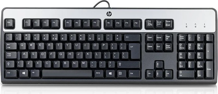 HP Standard Basis Keyboard 2004,, schwarz/silber, USB, Arabisch/EN