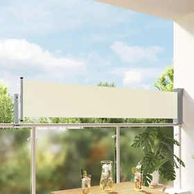 vidaXL Ausziehbare Seitenmarkise 300x60cm creme