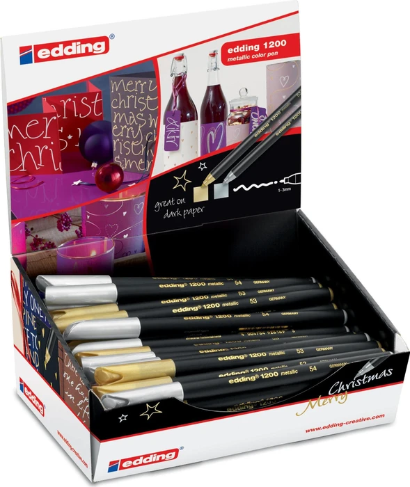 edding 1200 metallic sortiert, 50er-Set
