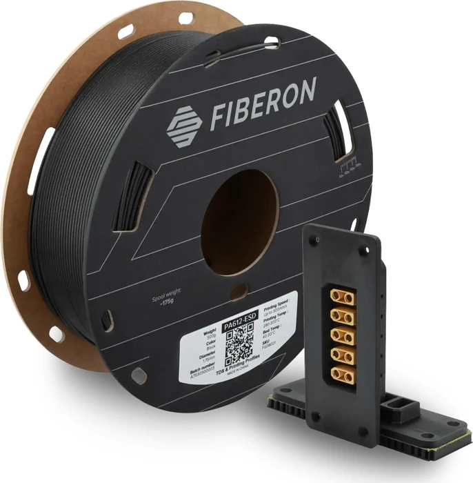 Polymaker Fiberon PA612-ESD PA, schwarz, Spule, 1.75mm, 3.00kg