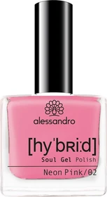 Alessandro Hybrid Soul Gel Nagellack 128 neon pink, 8ml