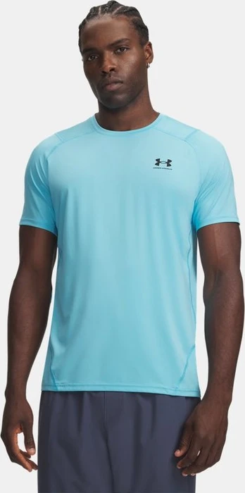 Under Armour HeatGear Armour Funktionsshirt kurzarm fresco blue/black (Herren)