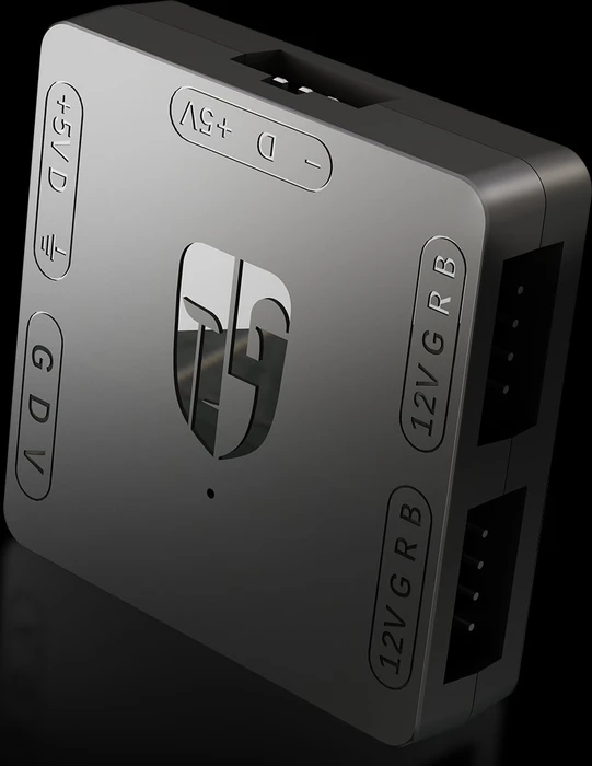 DeepCool RGB Convertor, 5V ARGB Komponenten auf 12V RGB Motherboard Transfer Hub, Adapter