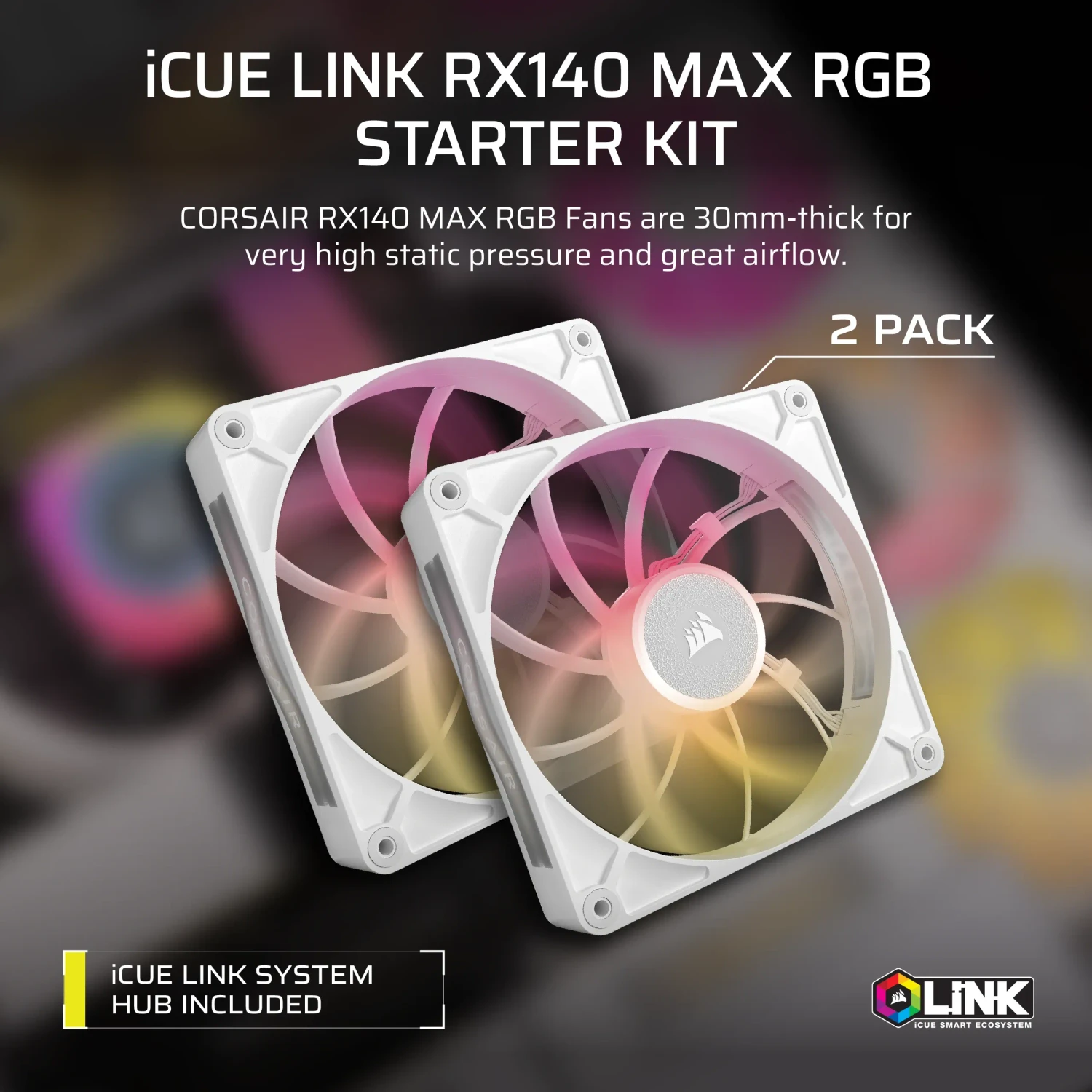 【新品未開封】iCUE LINK RX140 MAX RGB Starter Corsair iCUE LINK RX140 Max RGB Starter Kit ab € 54,35 (2026