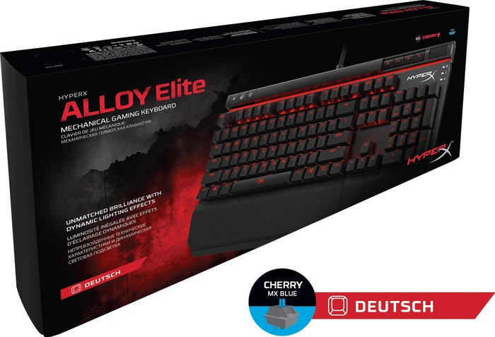 HP HyperX Alloy Elite, MX BLUE, USB, DE