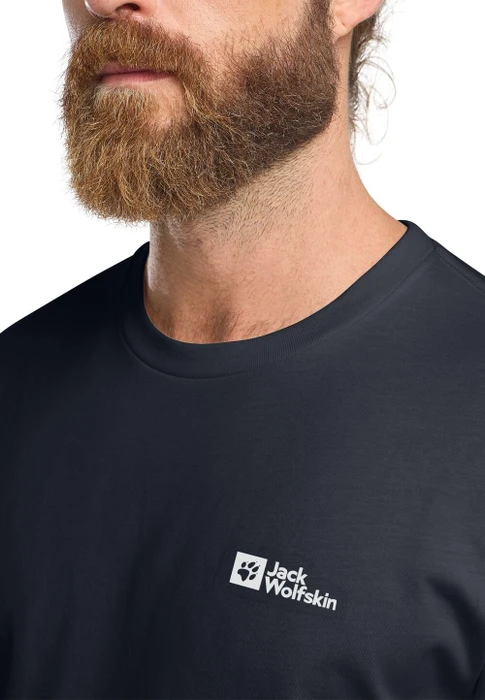 Jack Wolfskin Essential T-Shirt kurzarm dark navy/grey (Herren)