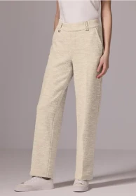 Street One Studio Straight Leg Hose sheer beige melange (Damen)