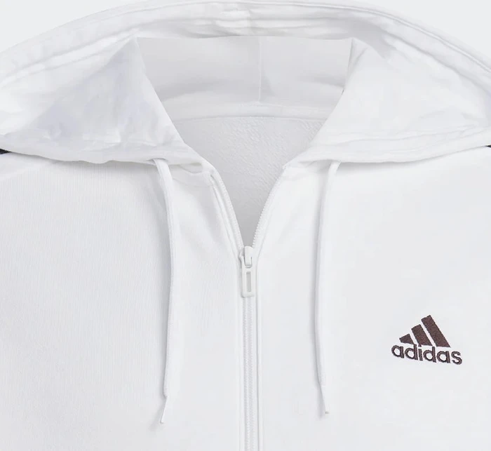 adidas Essentials French Terry 3-Streifen Weste white/olive strata (Herren)