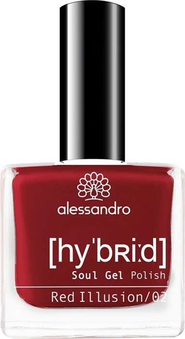 Alessandro Hybrid Soul Gel Nagellack 123 red illusion, 8ml