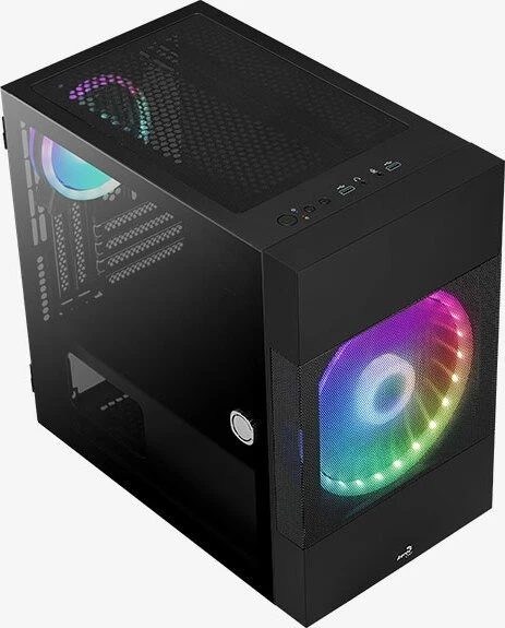 AeroCool Atomic, inkl. GPU-Halterung, Glasfenster