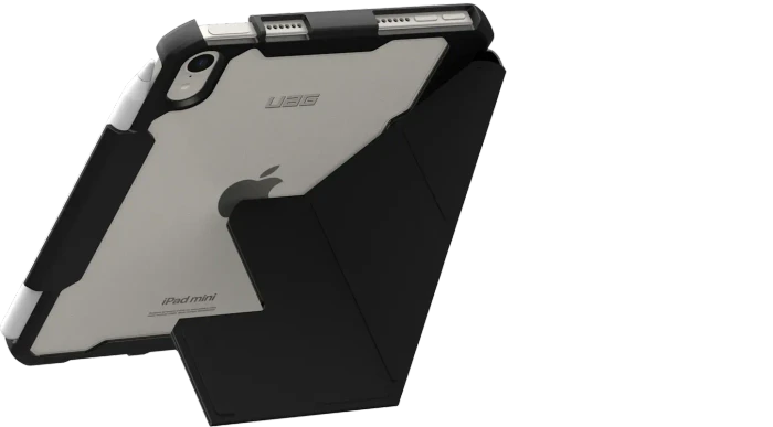 UAG Essential Armor Folio Case für iPad mini 7 (A17 Pro), schwarz