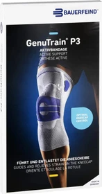 Bauerfeind GenuTrain Kniebandage P3 links Größe 4 titan, 1 Stück