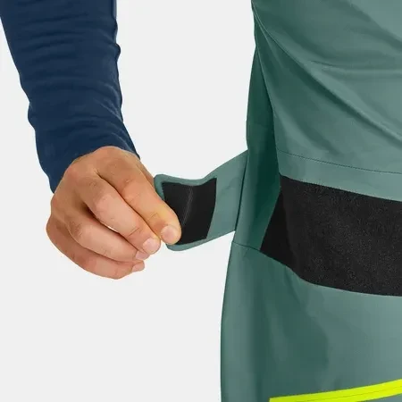 Ortovox 3L Deep Shell Bib Hose lang arctic grey (Herren)