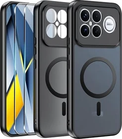 Effcotuo Magnetic Case für Xiaomi Poco F8 Ultra transparent/schwarz