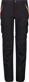 CMP Zip-Off Stretch Zip-Off Hose lang antracite/flame (Junior)