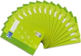 Oxford Schulheft, A4, Lineatur 1, hellgrün, 16 Blatt, 15er-Pack