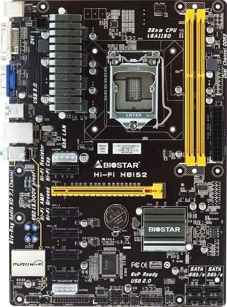 Biostar Hi-Fi H81S2 V6.1 (Intel 1150)