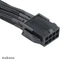 Akasa Flexa P8, 4/8-Pin ATX Verlängerungskabel, 400mm, sleeved schwarz Vorschaubild
