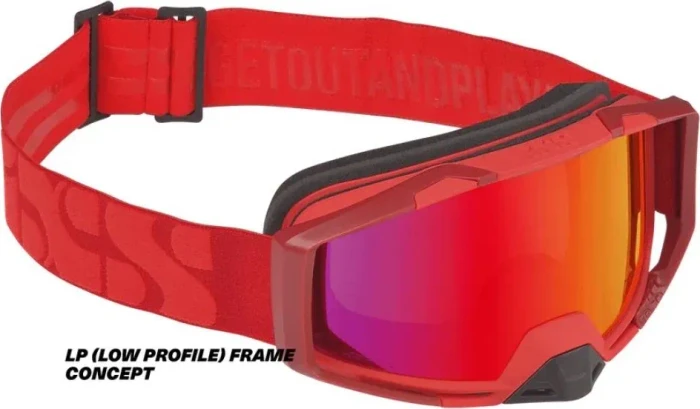 iXS Trigger Low Profile Schutzbrille racing red/mirror crimson