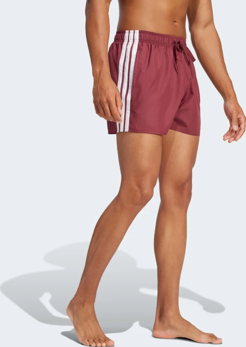 adidas 3-Streifen 3-Inch Badeshorts shadow red/white (Herren)