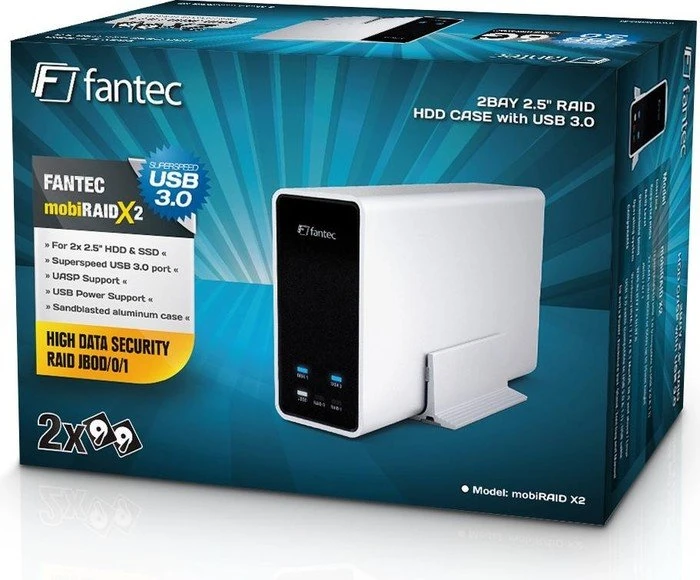 Fantec mobiRAID X2, USB 3.0 Micro-B