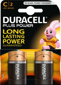 Duracell Plus Power Baby C, 2er-Pack