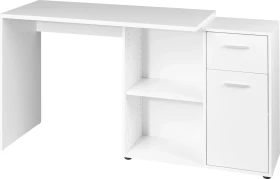 Livarno Living Schreibtisch-Kombination mit Schrankelement 117x50cm weiß/weiß