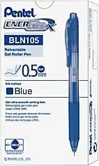 Pentel EnerGel X BLN105 0.5mm/0.25mm Gelroller blau/transparent, 12er-Pack