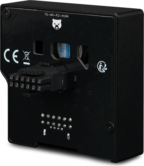 Thermal Grizzly WireView Pro II GPU Normal, 90°, 12V-2x6, Sense-Pins an der Oberseite, schwarz