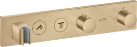 Hansgrohe Axor ShowerSolutions Thermostatmodul Select 460/90 Unterputz für 2 Verbraucher brushed bronze