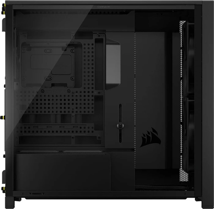 Corsair Frame 5000D RS Wood, schwarz/braun, Glasfenster