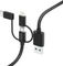Hama 3in1 Multi-Ladekabel USB-A - Micro-USB USB-C und Lightning 1m schwarz Vorschaubild