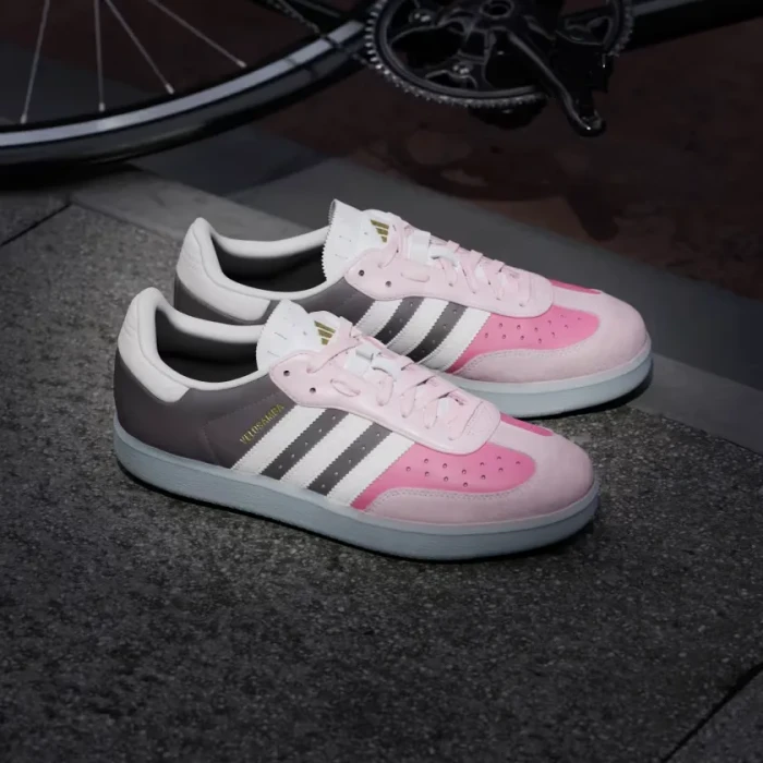 adidas Velosamba Leather charcoal/cloud white/clear pink