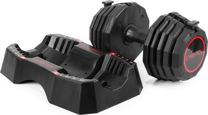 Gymstick Quick-Lock Dumbbell Kurzhantel 22.5kg schwarz