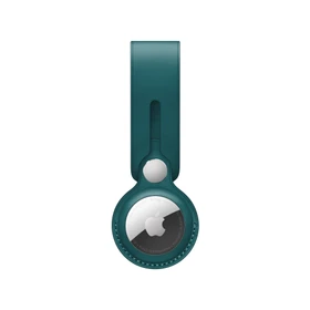 Apple AirTag Anhänger aus Leder waldgrün