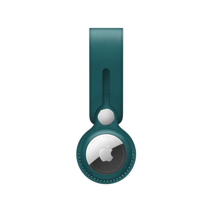 Apple AirTag Anhänger aus Leder waldgrün