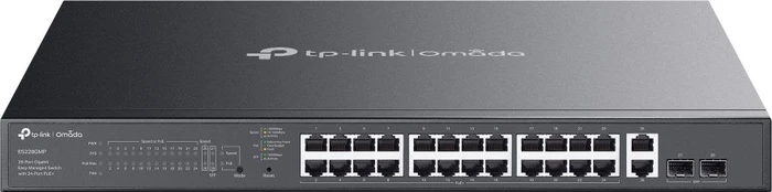 TP-Link Omada ES200 Rackmount Gigabit Managed Switch, 26x RJ-45, 2x SFP, 384W PoE+