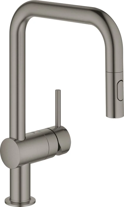 Grohe Minta Einhand-Spültischbatterie 1/2" hard graphite gebürstet