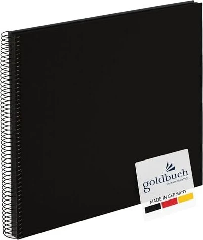 Goldbuch Spiralbalbum Bella Vista 35x30 schwarz Seiten schwarz