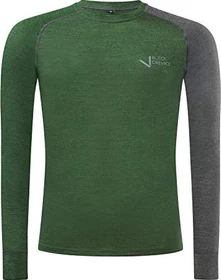 Black Crevice Merino Funktionsshirt langarm forest green/anthracite (Herren)