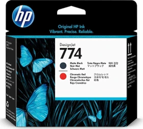 HP Druckkopf 744 schwarz matt/chromatisch rot