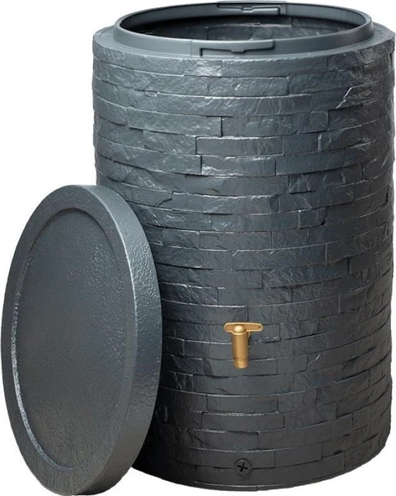 4rain Arondo Regenwassertank 250l graphite grey