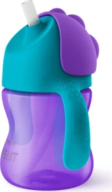 Philips Avent SCF796/02 Strohhalmbecher Trinkbecher, 9+M, 200ml, violett/türkis