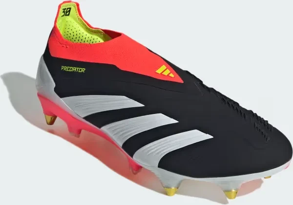 adidas Predator 24 Elite Laceless SG core black/cloud white/solar red