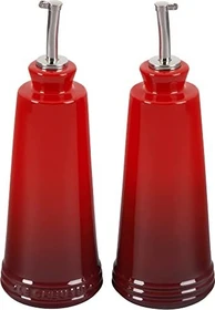 Le Creuset Signature Öl und Essigdosierer-Set kirschrot, 2-tlg.