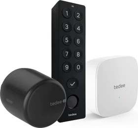 Tedee GO2, inkl. Bridge und Keypad Pro, schwarz