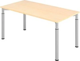 Kaiserkraft Vera-Zwo VYS16/3/S Schreibtisch 160x80cm Ahorn/silber