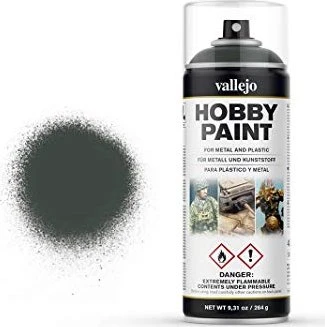 Vallejo Hobby Paint Spray Fantasy Color Primer dark green, 400ml