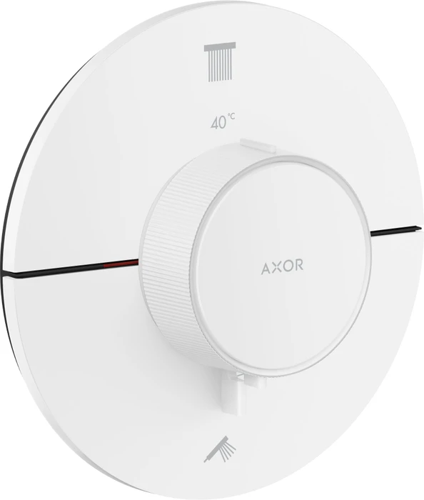 Hansgrohe Axor ShowerSelect ID rund Thermostat für 2 Verbraucher mattweiß